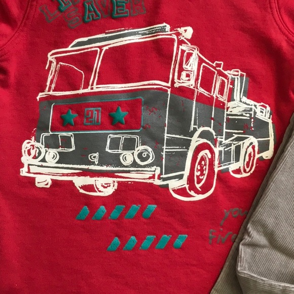 GAPKIDS 5 STRAIGHT LEG CORDUROY PANTS & LS TEE - Picture 7 of 8